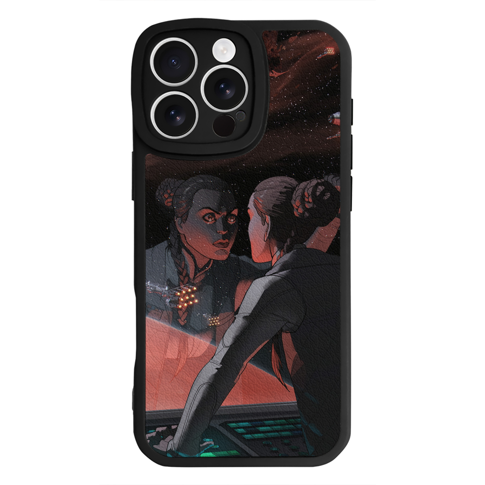 （画像用） スター・ウォーズ Star Wars 【iPhone 16シリーズ対応】シリコンスマホケース（レザー調） 材質：シリコン